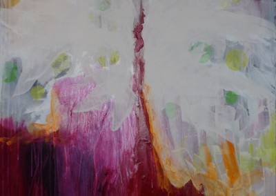 NR.M4, 110 X 110 CM, ACRYL PÅ LÆRRED